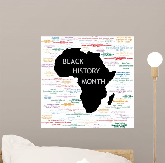 Black History Month Collage Wall Mural