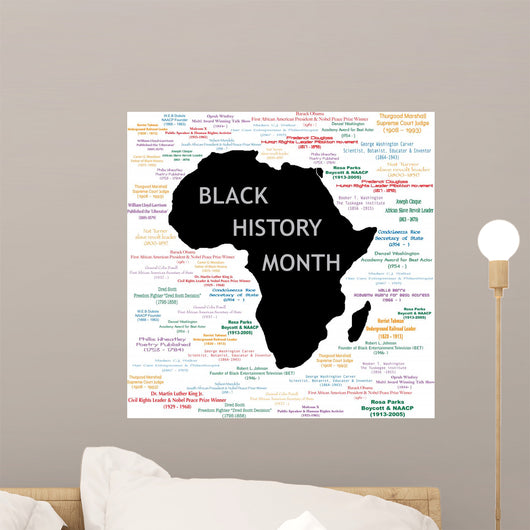 Black History Month Collage Wall Mural