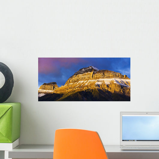 Pilot Mountain At Sunrise, Banff National Park, Alberta Wall Mural