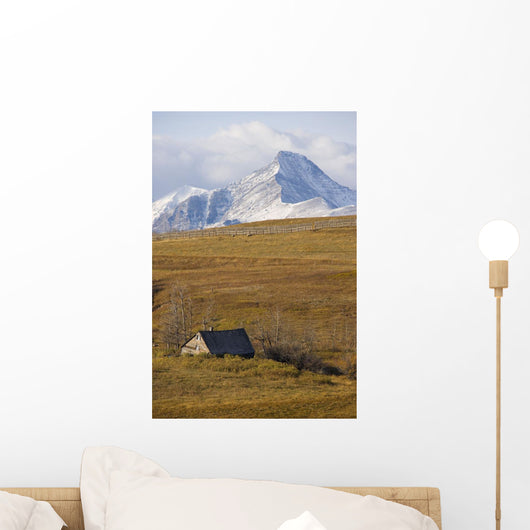 Abandoned Farmhouse Outside Of Waterton National Park, Alberta Wall Mural