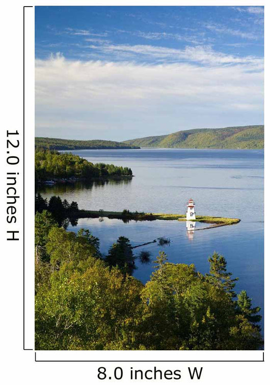 Lighthouse On Boulardarie Island Wall Mural