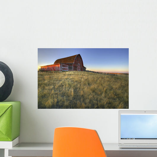 Old Red Barn Near Val Marie, Saskatchewan Wall Mural