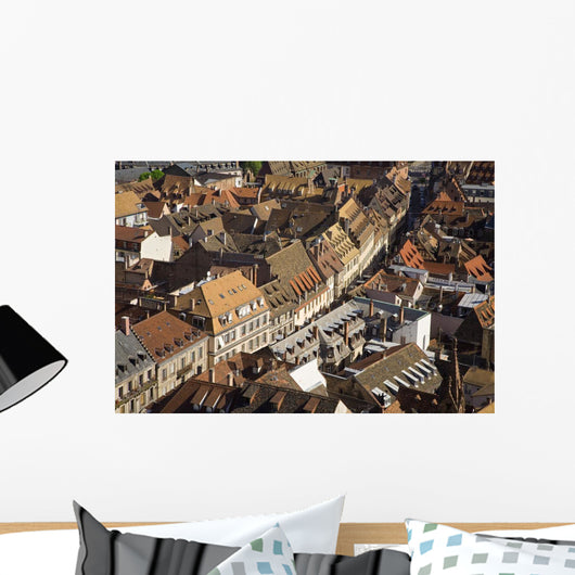 Rooftops In The City Of Strasbourg, Alsace Region, France Wall Mural