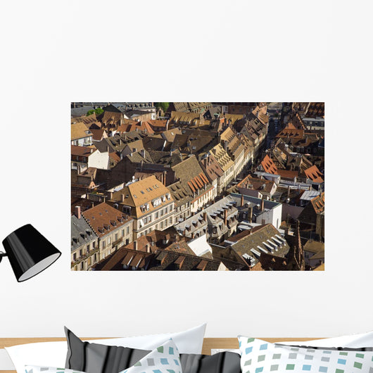 Rooftops In The City Of Strasbourg, Alsace Region, France Wall Mural
