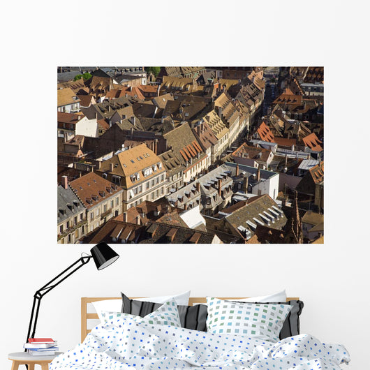 Rooftops In The City Of Strasbourg, Alsace Region, France Wall Mural