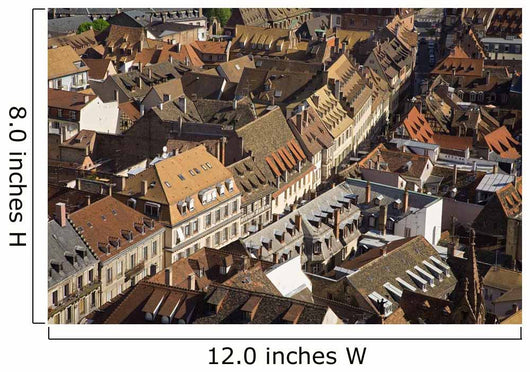 Rooftops In The City Of Strasbourg, Alsace Region, France Wall Mural