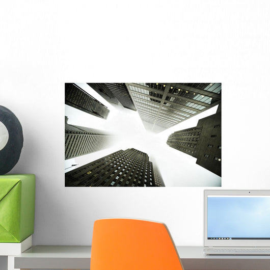 Architectural Photographs Of Business District In Toronto, Ontario Wall Mural
