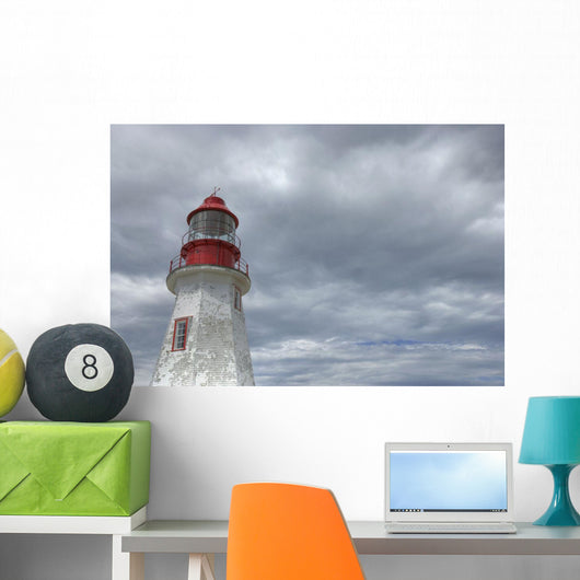 Riche Lighthouse, Port Au Choix National Historic Site, Newfoundland Wall Mural