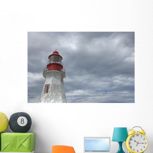 Riche Lighthouse, Port Au Choix National Historic Site, Newfoundland Wall Mural