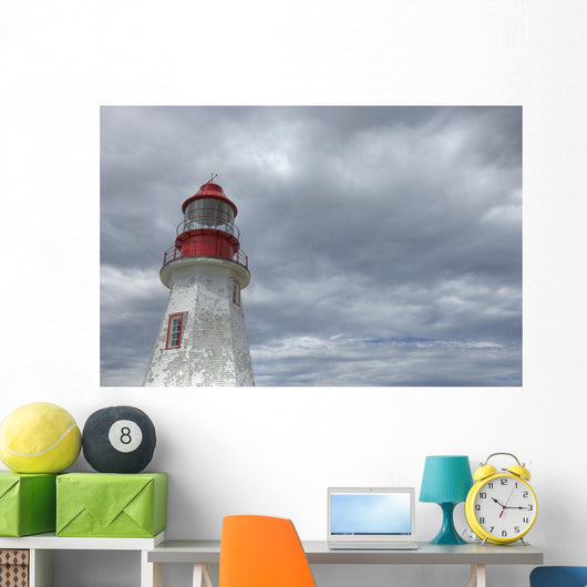 Riche Lighthouse, Port Au Choix National Historic Site, Newfoundland Wall Mural