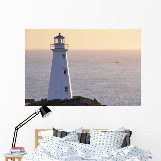 Cape Spear Lighthouse At Sunrise Wall Mural