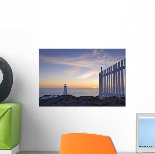 Cape Spear Lighthouse At Sunrise Wall Mural