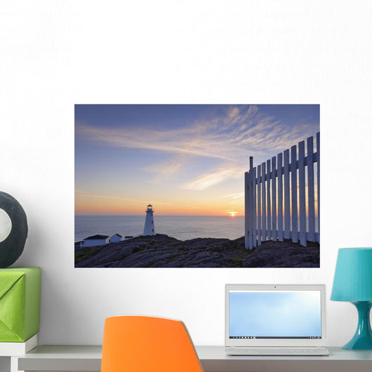 Cape Spear Lighthouse At Sunrise Wall Mural