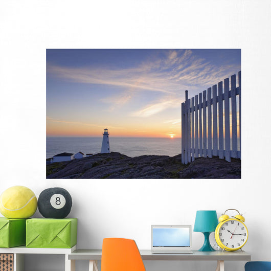 Cape Spear Lighthouse At Sunrise Wall Mural
