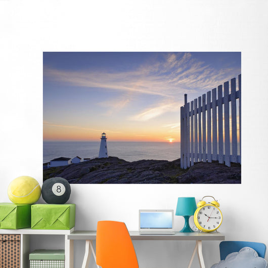 Cape Spear Lighthouse At Sunrise Wall Mural
