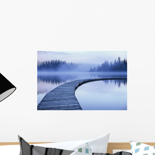 Maligne Lake, Jasper National Park, Alberta, Canada Wall Mural
