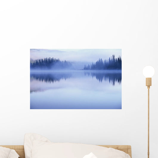 Maligne Lake, Jasper National Park, Alberta, Canada Wall Mural