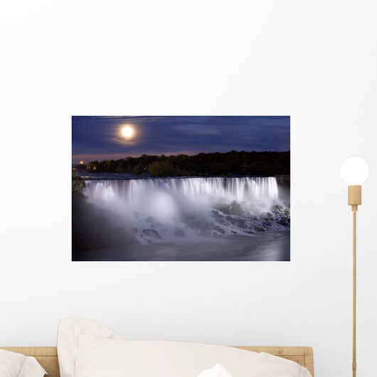 The American Falls At Night, Niagara Falls, New York, Usa Wall Mural