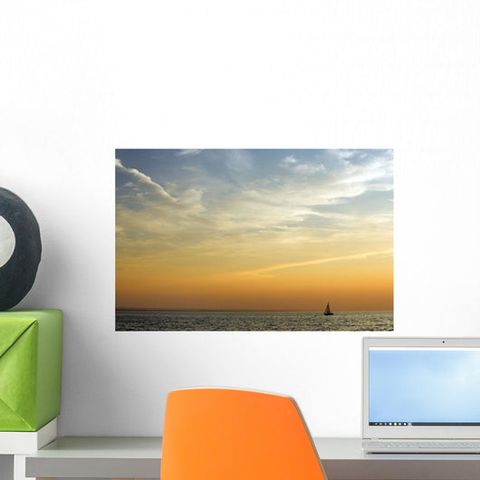 Sailboat On Lake Ontario, St Catherines, Ontario, Canada Wall Mural