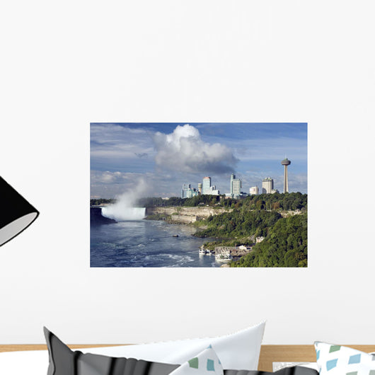 Horseshoe Falls And Skyline, Niagara Falls, Ontario, Canada Wall Mural