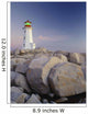 Peggy's Cove Lighthouse, Peggy's Cove, Nova Scotia, Canada Wall Mural