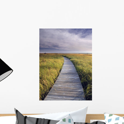 Boardwalk Along The Salt Marsh Wall Mural