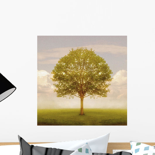 Tree In Field, Saint John, New Brunswick Wall Mural
