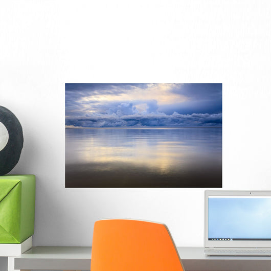Storm Clouds And Lake Winnipeg At Sunrise, Gimli, Manitoba Wall Mural