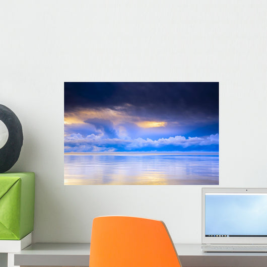 Storm Clouds And Lake Winnipeg At Sunrise, Gimli, Manitoba Wall Mural