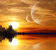 Landscape in fantasy planet Wall Mural