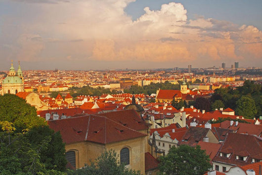 View Of Prague Rooftops From Castle Hill Wall Mural