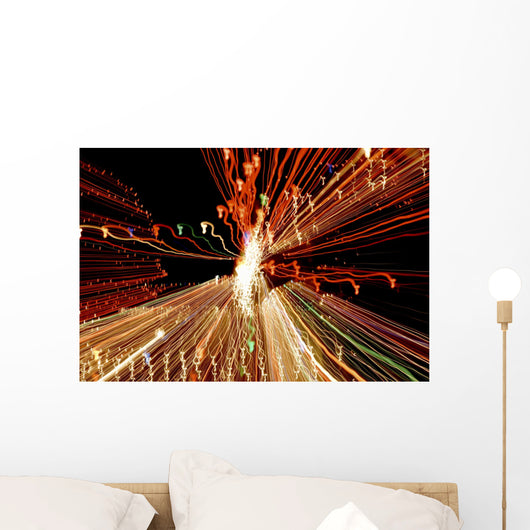 Colored Lights Sea Horse Dreams Wall Mural