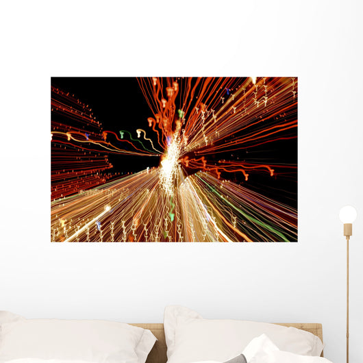 Colored Lights Sea Horse Dreams Wall Mural