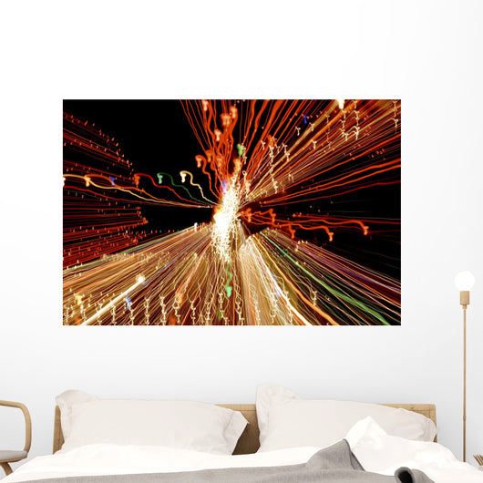 Colored Lights Sea Horse Dreams Wall Mural