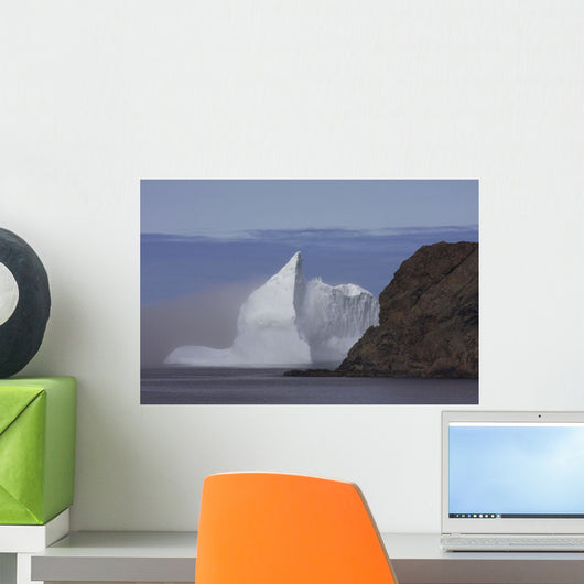 Iceberg In Fog, Twillingate, Newfoundland And Labrador Wall Mural