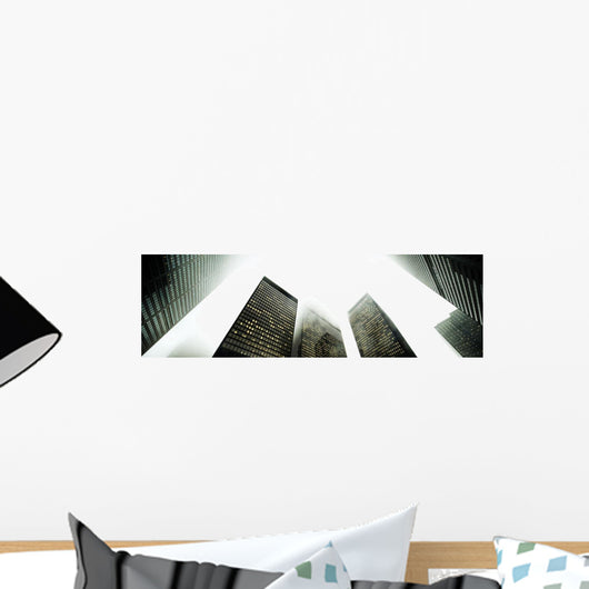 Architectural Photographs Of Business District In Toronto, Ontario Wall Mural