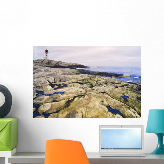 Peggy's Cove Lighthouse, Nova Scotia Wall Mural