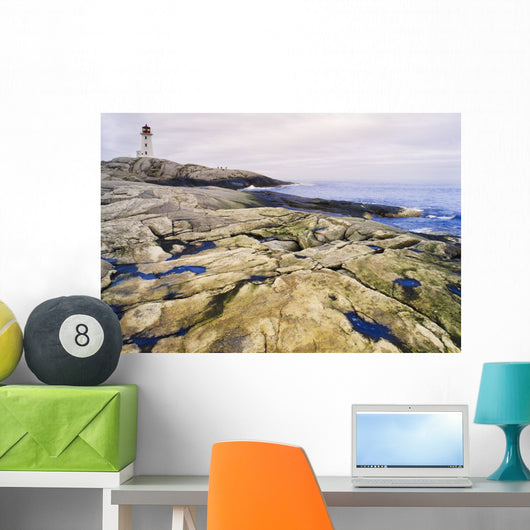 Peggy's Cove Lighthouse, Nova Scotia Wall Mural