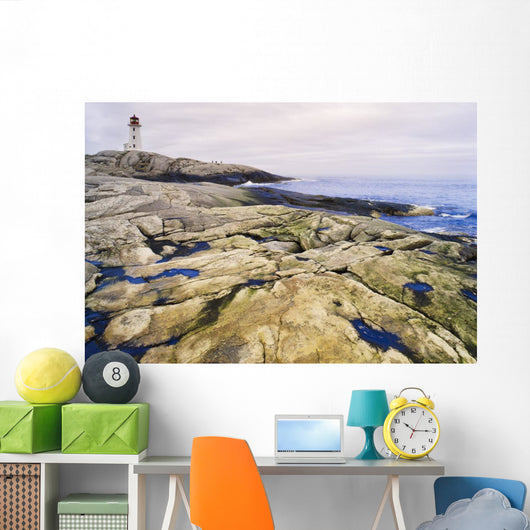 Peggy's Cove Lighthouse, Nova Scotia Wall Mural