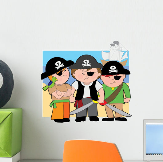 Carribean Pirate Kids Wall Decal
