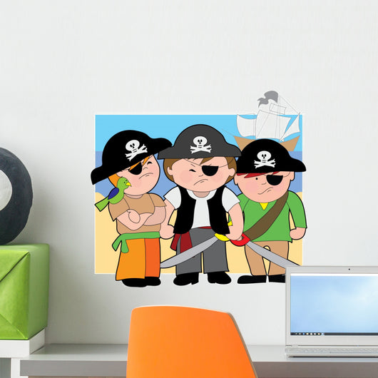 Carribean Pirate Kids Wall Decal