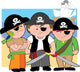Carribean Pirate Kids Wall Decal