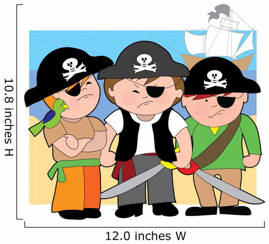 Carribean Pirate Kids Wall Decal