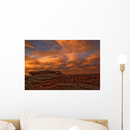 Vibrant Sunset Over Canyon De Chelley Wall Mural