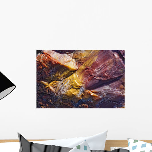 Close Up Of Petrified Wood, Petrified Forest National Park, Utah Wall Mural