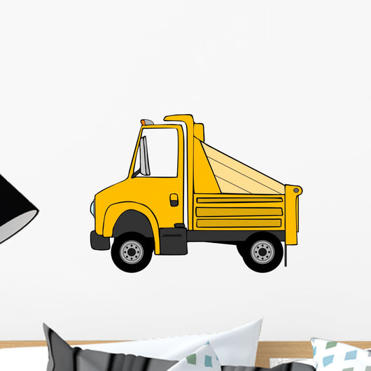 Yellow Dump Truck Wall Decal