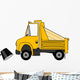 Yellow Dump Truck Wall Decal