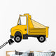Yellow Dump Truck Wall Decal