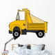 Yellow Dump Truck Wall Decal