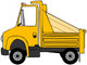 Yellow Dump Truck Wall Decal